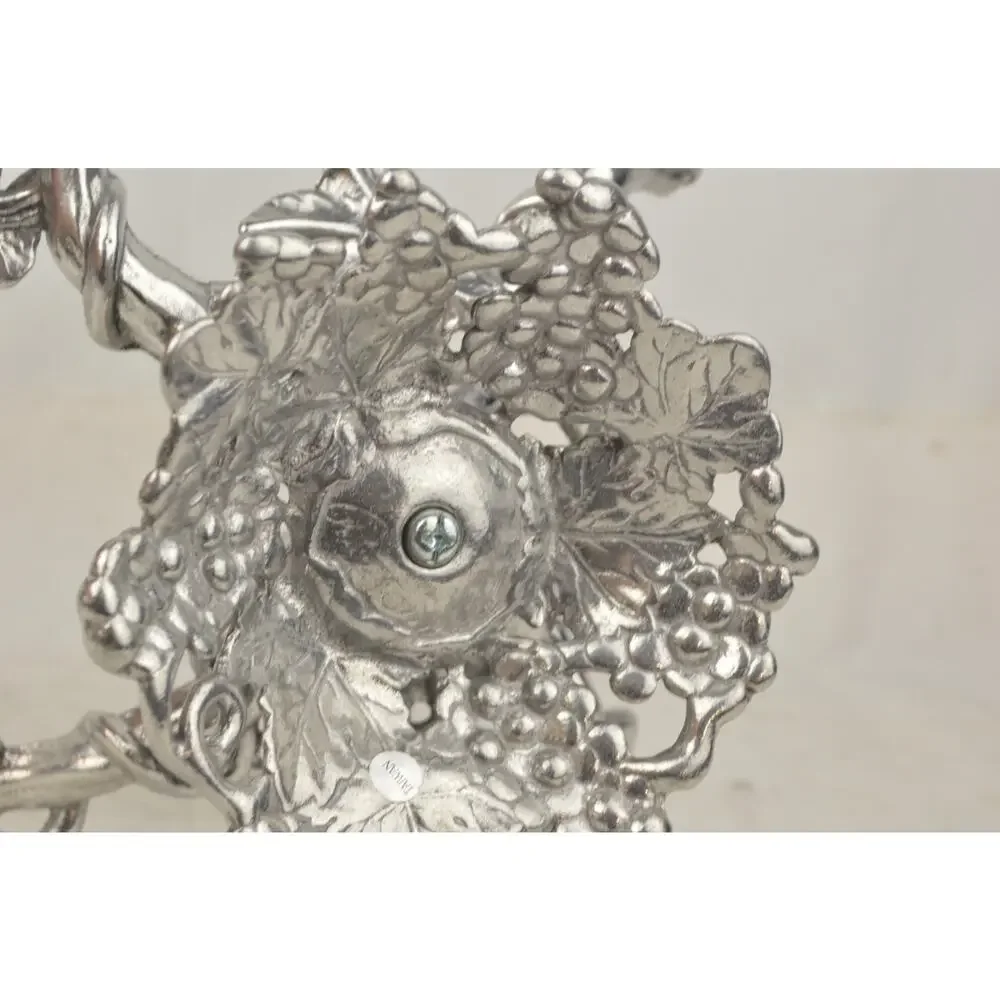 Vintage Arthur Court Aluminum Grape Grapevine Bowl Holder Stand Replacement